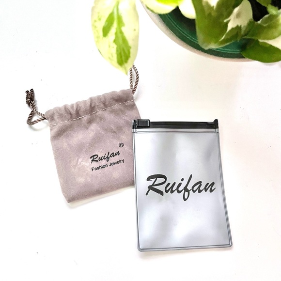 Ruifan Rose Gold Plated Stainless Steel 3mm - 8 mm (6 Pairs) - Picture 4 of 4